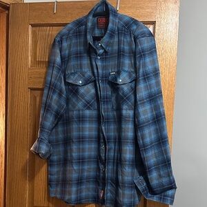 DIXXON Navy Form and Function Men's Shirt Flannel S Size 2XLT